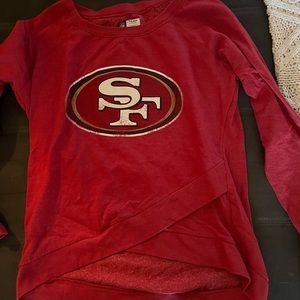 49ers light sweatshirt